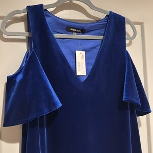Sugarlips Royal Blue Velvet dress. NET size M